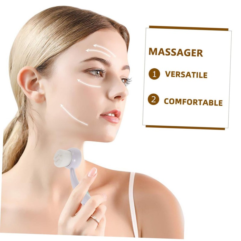 Mikinona Handheld Cleansing Skin Brush Set Exfoliating Face Spa Tool