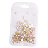 Housoutil 3sets Rhinestones Nail Stickers Crystal Flatback Gems for Manicure