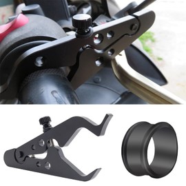 Motorcycle Cruise Throttle Clamp Throttle Aid Adjustable Cruise Control Throttle Lock Handlebar Control Motorcycle Cruise Assist Tool with Rubber Ring for Motorcycle Scooters 1Pcs