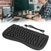 USB Keyboard Durable Plastic 87 Keys KB‑301B Keypads General Ergonomically