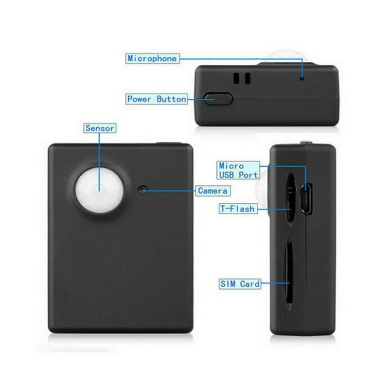 PIR Motion Sensor Alarm Automatic Video Recording Multifunctional Wireless GSM