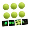 BESPORTBLE 6pcs Golf Fluorescent Ball Lighted Luminous Balls Training Aid