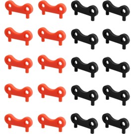 20 Pack Bestgle Boat Gas Cap Keys - Marine Grade Nylon Replacement - Fuel & Water Tank Deck Fill Keys for Boats & Yachts