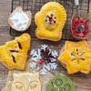 Jeeone Pie Molds Christmas Cookie Cutter Dough Press Mould Hand