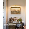 PUSU Picture Lights Set of 2, Gold Cordless 15.7 inch