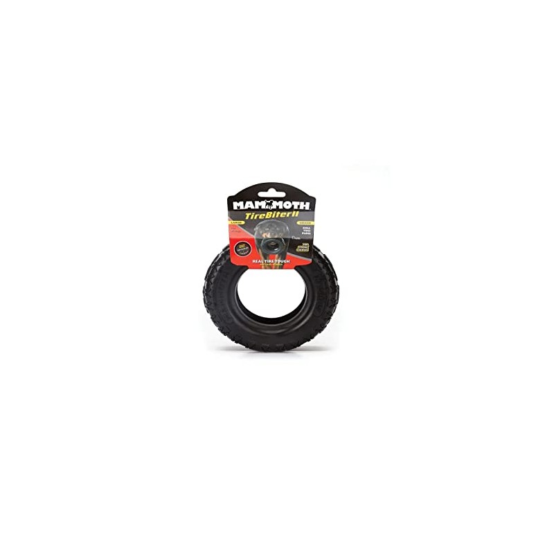 MPP Rubber Dog Toy Tire Biter Rugged Toss Tug Durable