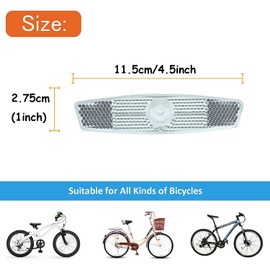 VICDUEKG Pack of 8 Spoke Reflectors Bicycle Cat Eye Reflectors Set, Rear Reflector Bicycle Spoke Reflector for Mountain Bike MTB Bicycle Children (White)