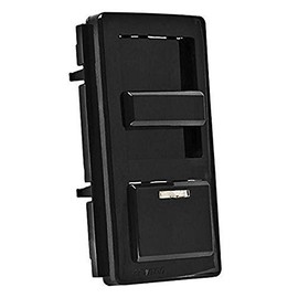 Leviton IllumaTech Dimmer Switch Faceplate with Locator Light, IPKIT-E, Slide, Black