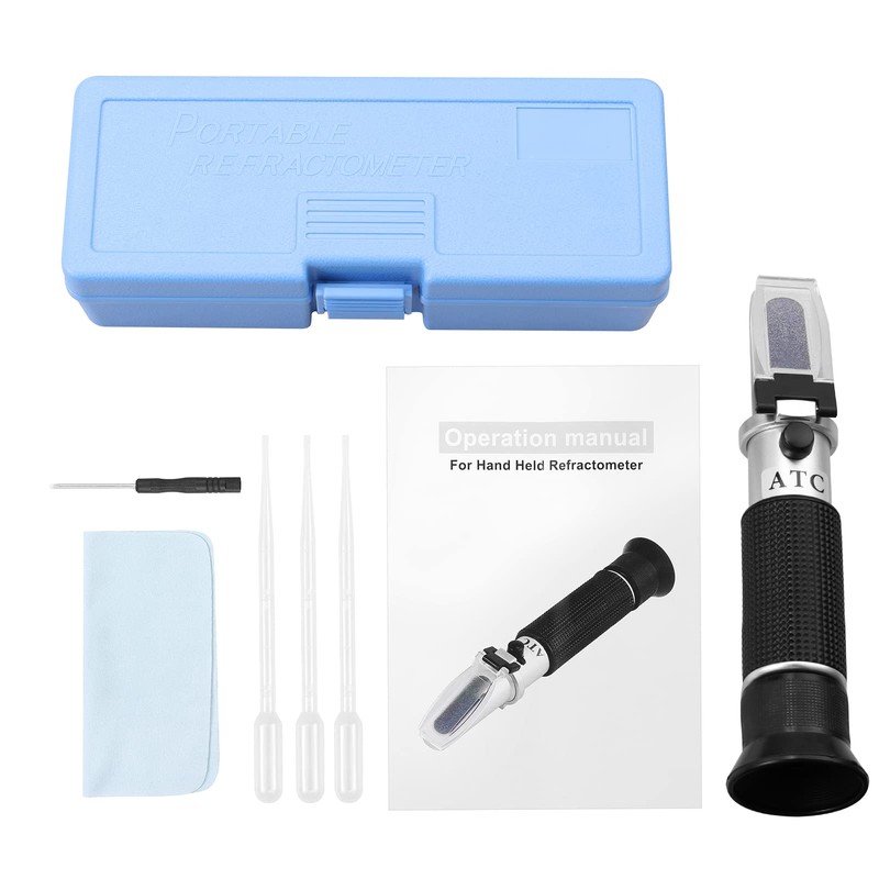 AUTOUTLET Salinity Concentration Meter, Salt Refractometer, Salt Concentration, Automatic Temperature
