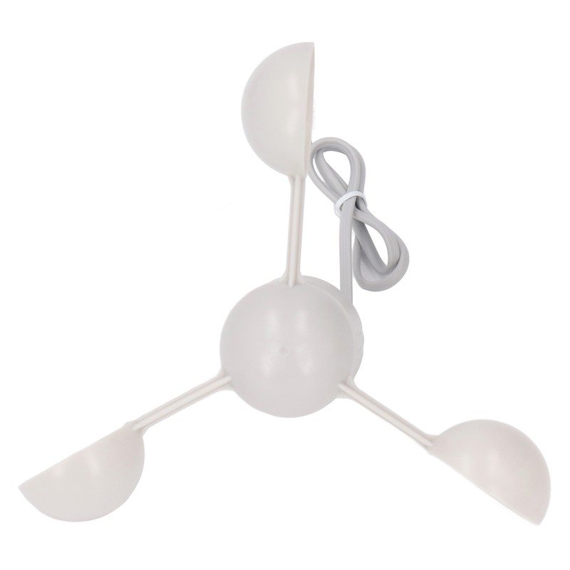 Anemometer Cup Speed Measuring Sensor Cup RJ11 Connector 3 Cups