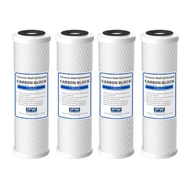 IPW Industries Inc. | 4-Pack WaterPur (CCI-10-CLW) Activated Carbon/Carbon Block Filter for Reverse Osmosis Water Filter Replacement & Water Purifier