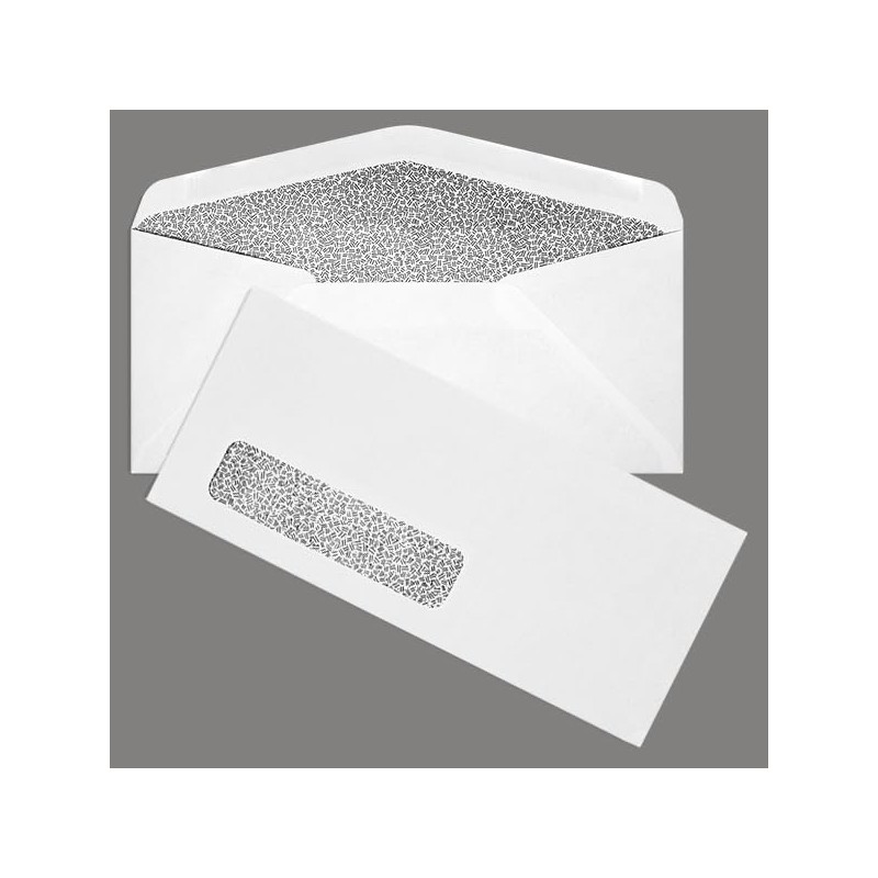 LUXPaper #9 Window Envelopes with Security Tint, 3 7/8" x