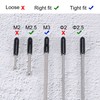 TA-VIGOR 100Pcs Rubber End Caps, 2.5mm ID Round Flexible Screw