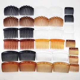 32 Pieces Plastic Side Hair Twist Comb Twist Comb Hair Clips with Teeth for Fine Hair Accessories Women