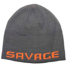 Savage Gear Logo Beanie One Size Rock Grey/Orange
