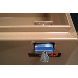 Silver Rock 5/50 Job Site Lock for Heavy Equipment & Construction Site Theft Prevention, Keyed Different