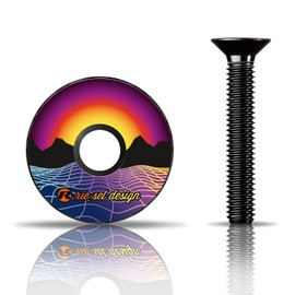 Riesel Design – stem:Cap – Carbon – Ahead Cap with Aluminium Screw for Road Bike, Gravel, Cyclocross, MTB/Stem & Headset Cap for All Fork Shafts, Stems with 1 1/8 Inch (80 Inches)