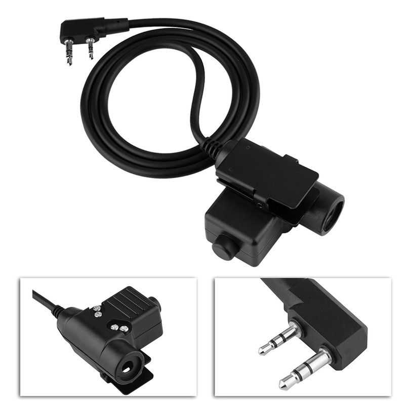 U94 2 Pin Walkie Talkie Outdoors Accessories Cable Adapter PTT