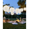 Pallerina 25Ft White Lantern String Lights with 10pcs G40 LED