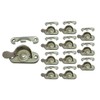 QCAA Steel Window Sash Lock, CTC 2", Satin Nickel, 12