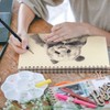 Lobome A4 Toned Tan Drawing Pad, Sketchbook A4 with 60