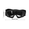 Tactics DustProof Protective Glasses Impact Resistant AntiExplosion Military Goggles(Black Frame