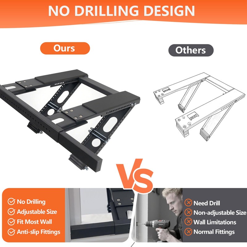 CAT SO RICH Air Conditioner Bracket for Window, No Drilling