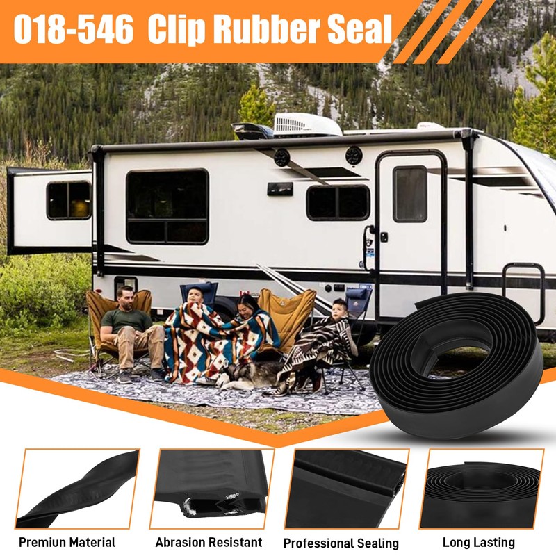 018-546 RV Slide Out Clip Rubber,Door Window Channel Seal Mounts