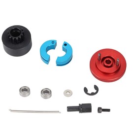 Drfeify RC Speed Clutch Set, 13T Flywheel Clutch Variator Set, 1/10 RC Clutch and Bearing Set, Suitable Playing Accessories for 1:10 RC Nitro Engine (Red)