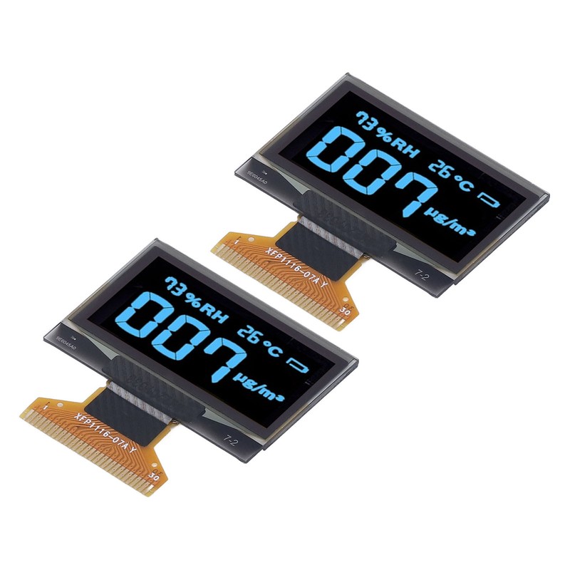 2Pcs Liquid Crystal Display Screen Module Organic Light Emitting Diode