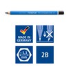 STAEDTLER 100J-2B Jumbo Mars Lumograph Jumbo Pencils, Hexagonal Shape, High