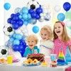 Balloons Decorations, Royal Blue White Sky Blue Balloons Decorations with