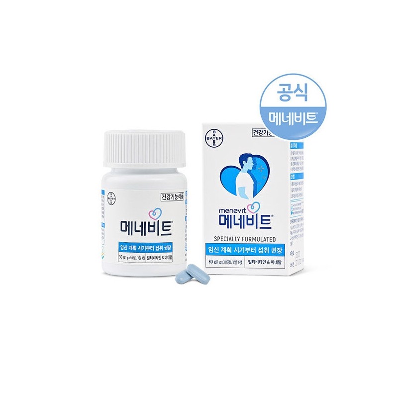 Bayer Menevit Men's Pregnancy Preparation Multivitamin 30 Tablets 3ea /