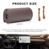 MUQIDA Genuine Leather Steering Wheel Cover, 15 Inches Breathable Stitch