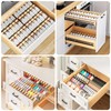 MUDEELA Clear Spice Drawer Organizer, 4 Tier- 2 Set (8