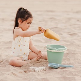 Miniland Eco Junior Sand Pit Cool - Beach Toy for Children 4-Piece Set for Playing in the Sand
