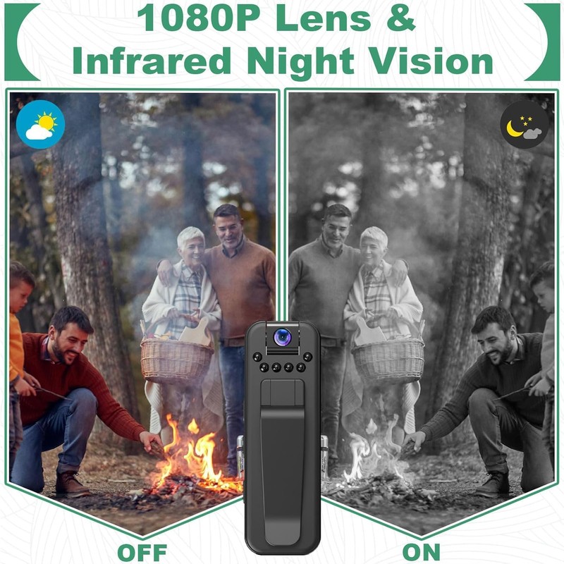 RigWig HD 1080P Noise Reduction Camera, 180° Rotatable Lens Body
