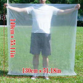DITK-U 5 pcs Large Clear Plastic Bags 51.2x55in 130x140cm Extra Large Clear Plastic Storage Bags Giant Plastic Bags for Storage Suitcase Luggage Bedding Duvet Furniture