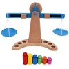 Wooden Weighing Scale Toy Set Educational Balancing Scale Toy Math
