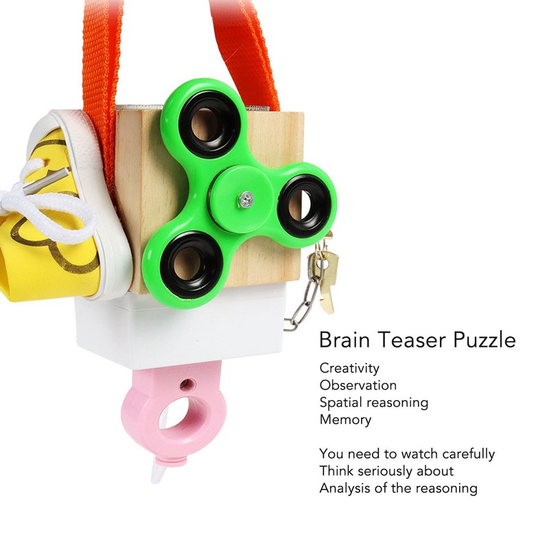 Brain Teaser Puzzle Unlock Game Interlocking Brainteaser Puzzle Toy for