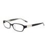 Bebe Flirty BB 5049 001 Jet Crystal Optical Frame, Black