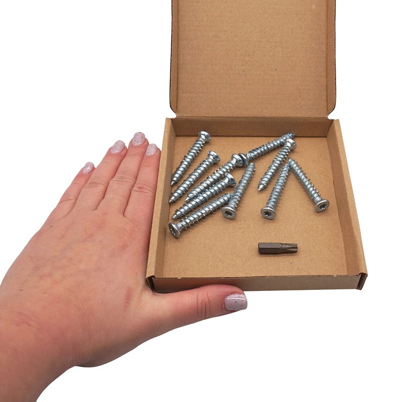 SKIR'CO (Pack of 10) Concrete Screws Zinc Plated 7.5 x