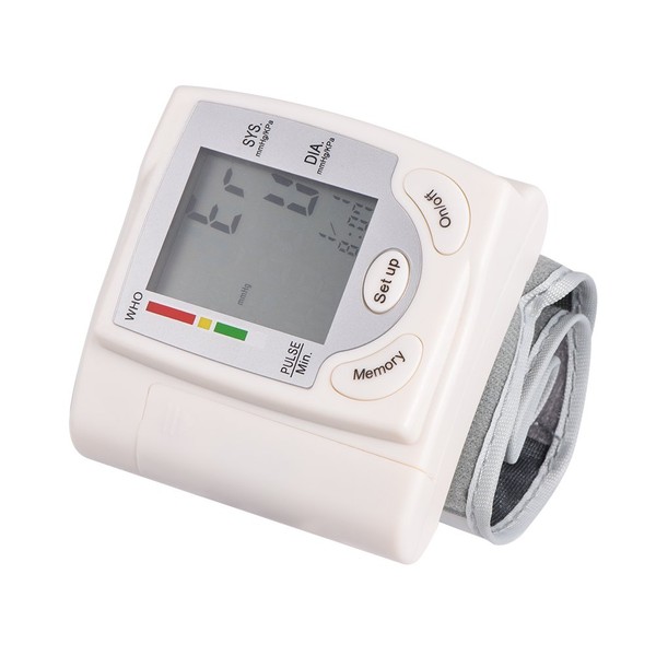 Wrist Blood Pressure Monitor, LCD Digital Wrist Blood Pressure Monitor, Automatic Heart Rate Monitor, Wrist Cuff, Bp Monitors Machines, for Home Elderly and Nursing