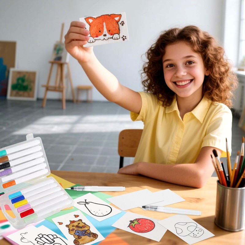 Lyreh Kit Pintura Mágica con Textura de Espuma 3D, 12