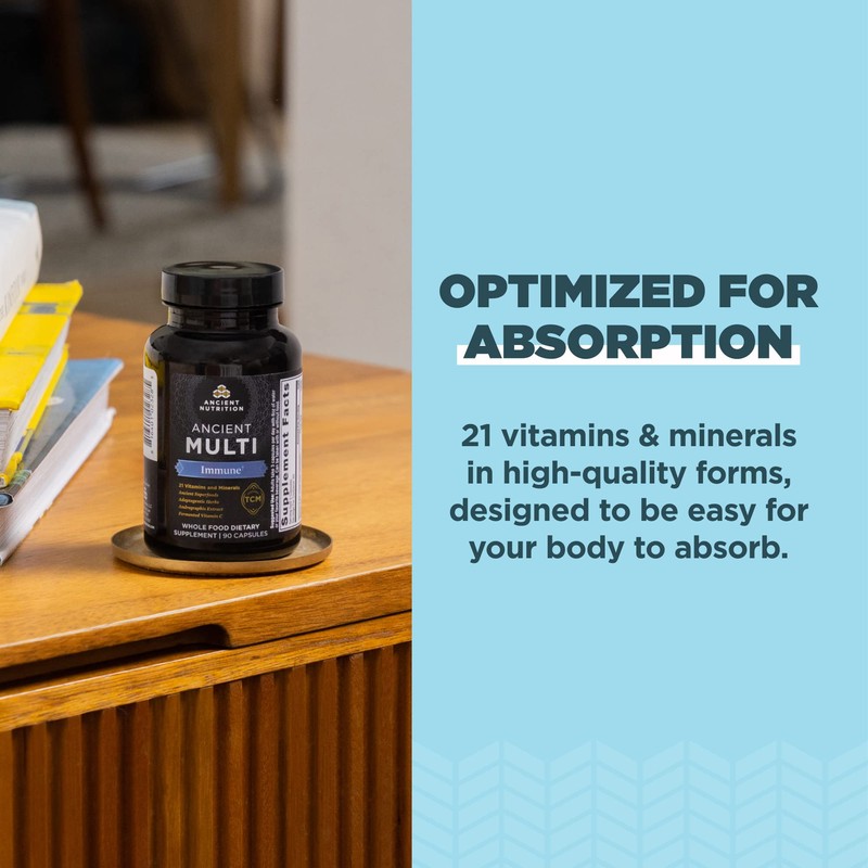 Ancient Nutrition Ancient Nutrition Multi Immune Capsules, 90 Count +