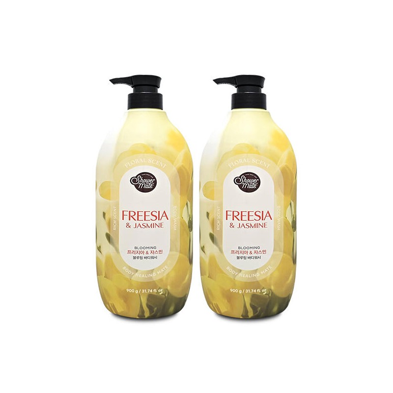 Shower Mate 샤워메이트 바디워시 프리지아 앤 자스민 900ml X 2개