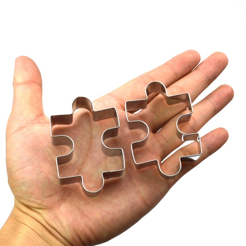 GXHUANG Game Puzzles Cookie Cutter Set, Set of 2 -