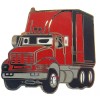 Unknown Hat Pin Tie Tack Lapel Pin Semi Truck Red