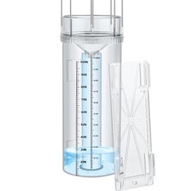 Rain Gauge Outdoor Tube,10"Capacity Easy-to-Read Large Rain and Snow Gauge with Mounting Bracket,Freeze Proof Rain Gauge for Yard Garden Rainfall Measure,Precise Professional Accurate to 0.01 inch