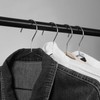 KINJOEK 50 Pack Wire Hangers for Clothes,17.7”Stainless Steel Wire Clothes